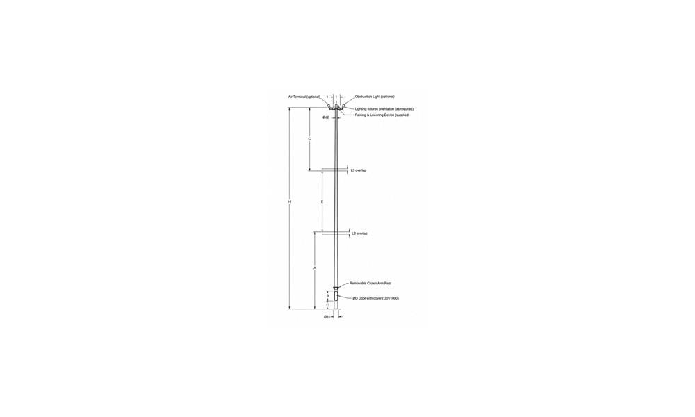 Flood Lighting Steel Poles
